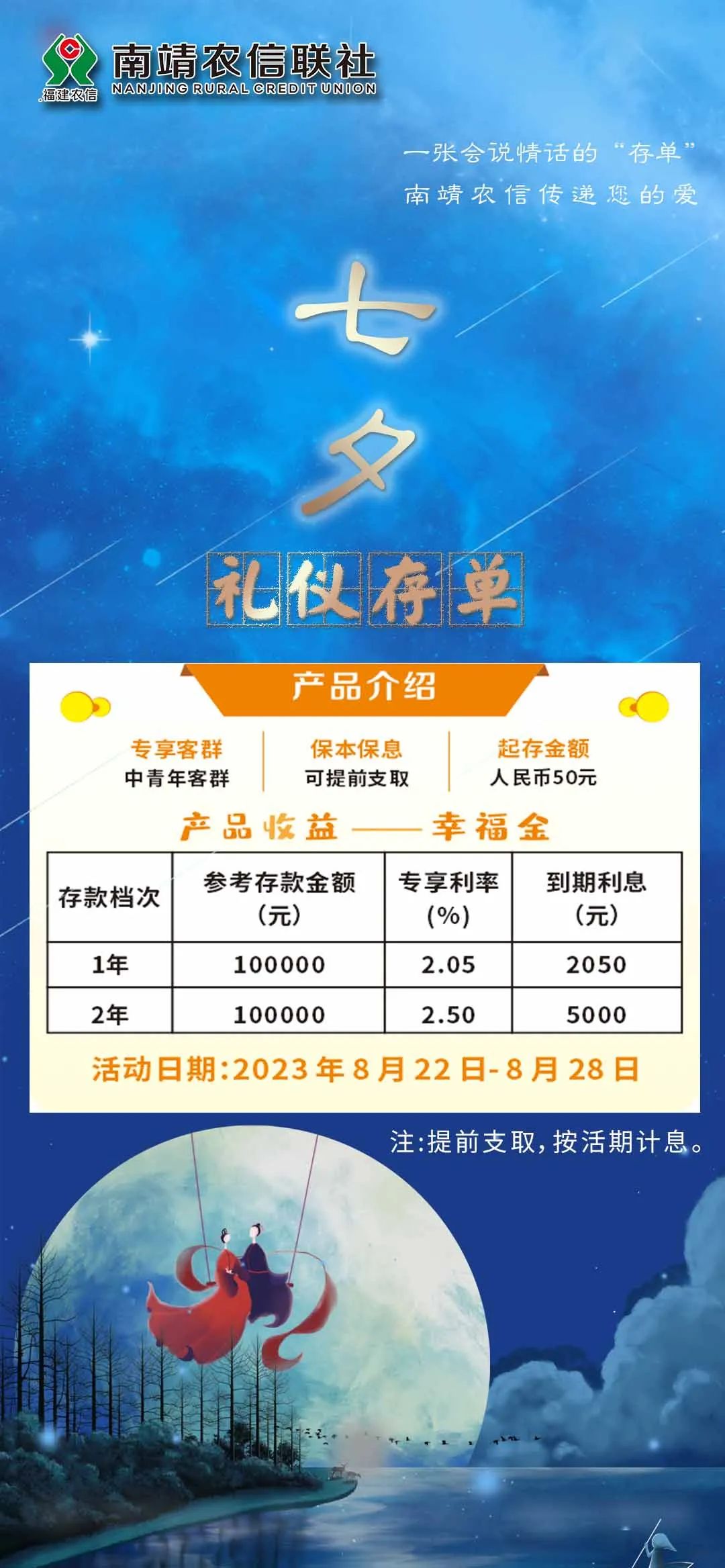七夕有禮 | 愛TA，就存一個愛情存單